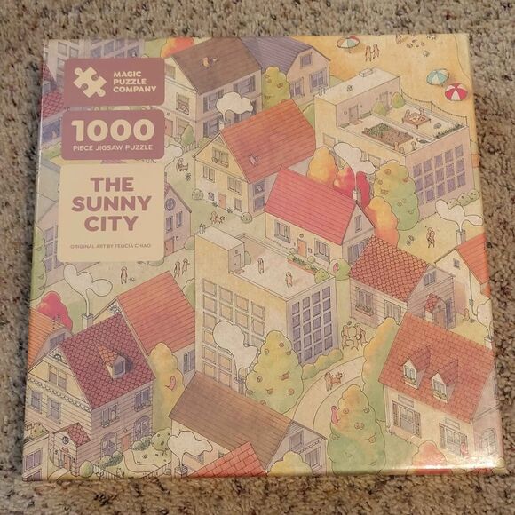 NEW Magic Puzzle Company 1000 Piece Puzzle The Sunny City Felicia Chiao - Picture 4 of 8